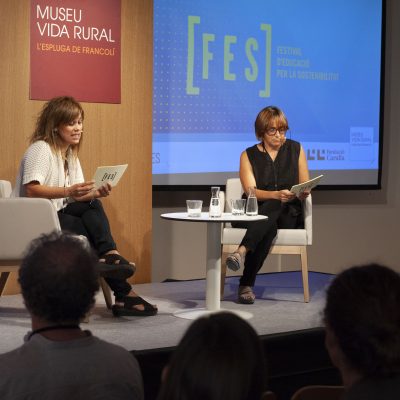 Marta Esteve i Gemma Carbó durant el FES.